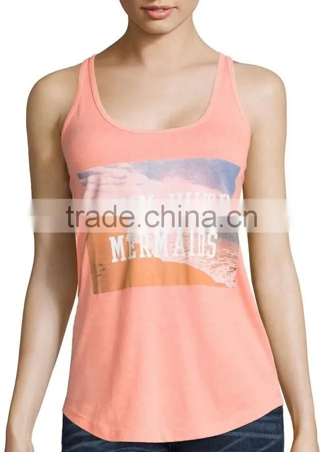 women gym very low price tank top with partten and design your own picture