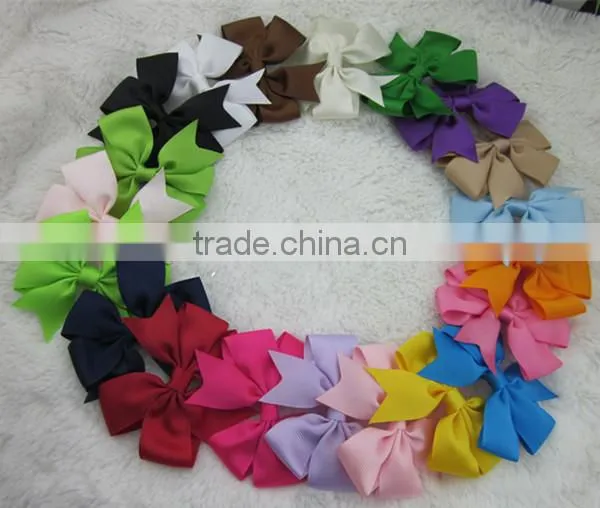 Hot sale hairbows hairpin hairband bobby pin kid trendsetting thread plain dovetail bowknot clip hairpin children hair accessory