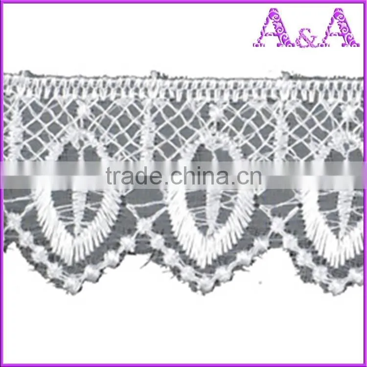 White organza lace for wedding dress