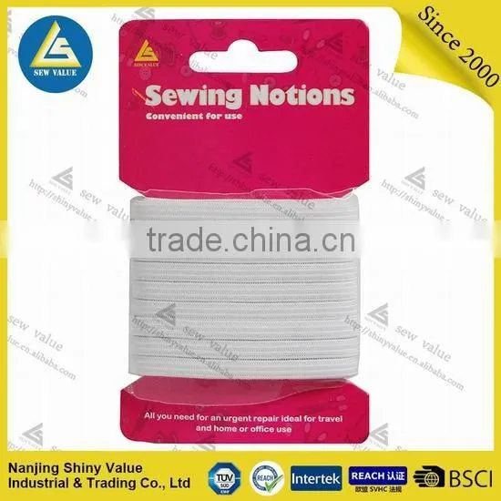 40mm black polyester elastic band for clothing