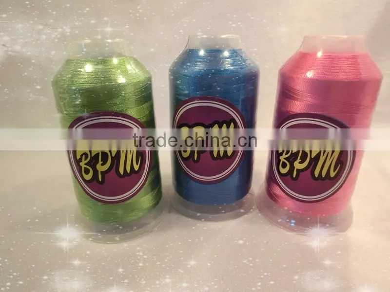 High-speed polyester color changing embroidery thread