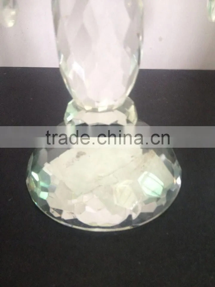 wholesale cheap tall crystal glass candelabra crystal candle holder for centerpieces wedding