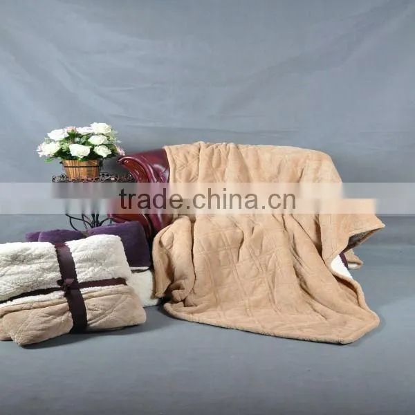 ultra soft&warm fashion embossed quilt