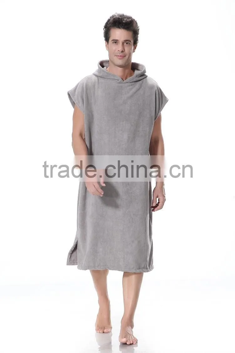 Surf poncho microfiber hooded poncho beach towel for adults