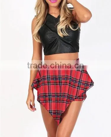 high waisted skort