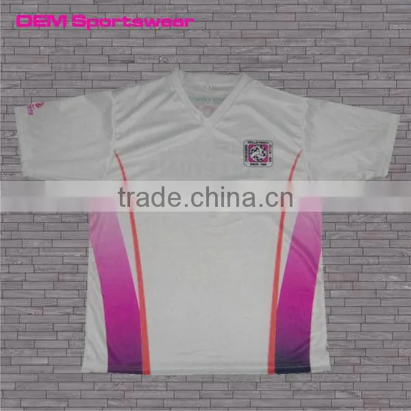 New design custom short sleeves badminton t-shirt