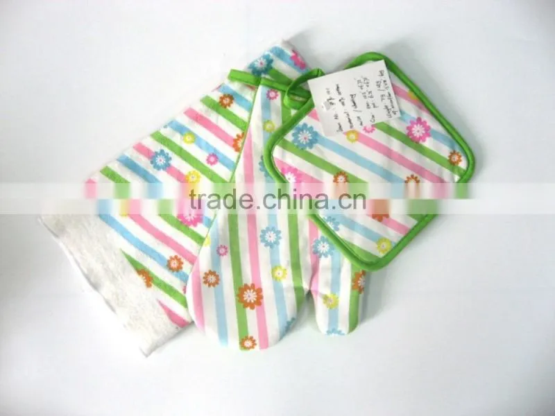 on sales kitchen set with kitchen towel, oven mitt and pot holder