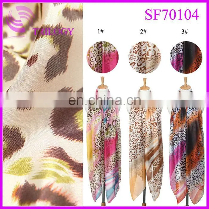 muslim scarf new design with chinese flower scarf pattern