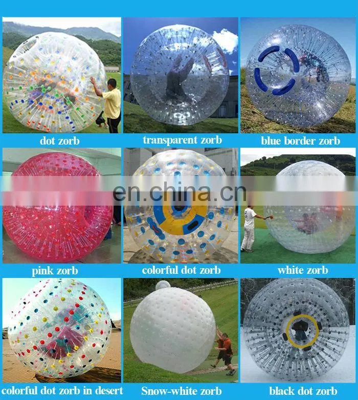 HI China Excellent quality Crazying inflatable zorb ball,football inflatable body zorb ball,outdoor water walking ball