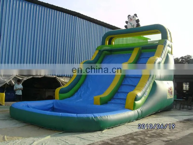 2013 hot-selling inflatable panda slide