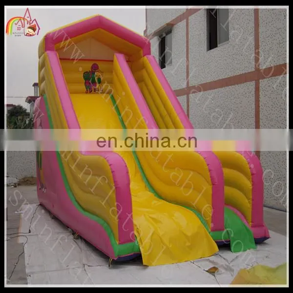 sponge bob inflatable slide , ongoing amusement slider,inflatable toboggan slide for kids