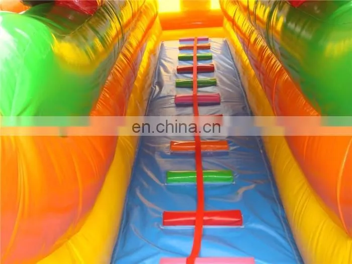 Car decoration giant steep inflatable water slide