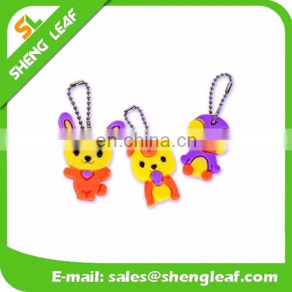 custom logo soft pvc rubber keychain with eco friendly material