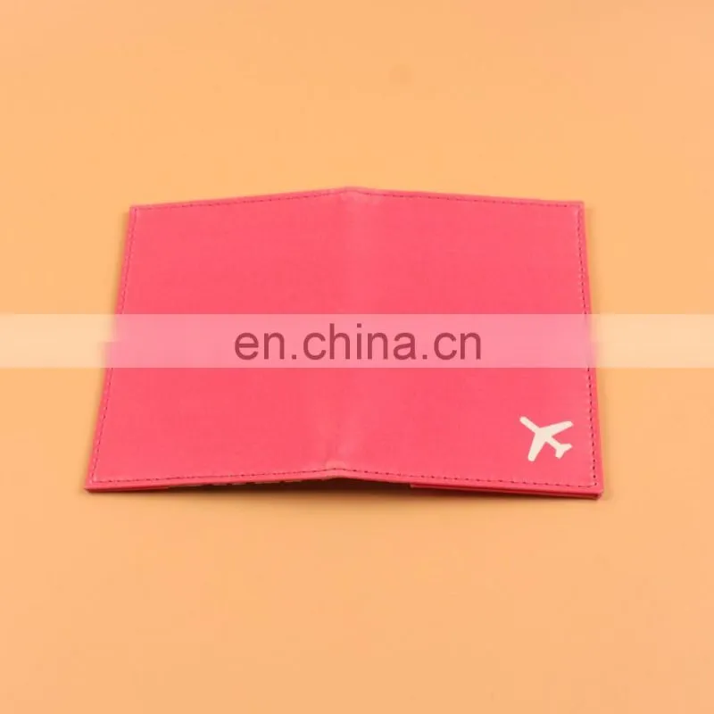Hot sale custom pink passport holder