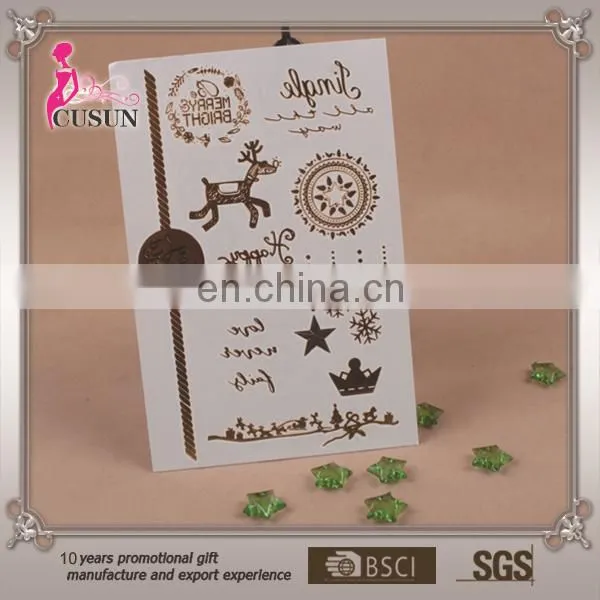 NEW Metallic Gold Silver Temporary Tattoos Jewelry Flash body Bling Stickers