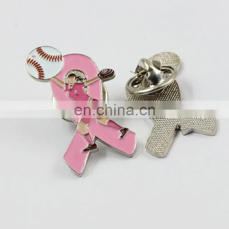 wholesale pink ribbon breast cancer awareness brooch pin