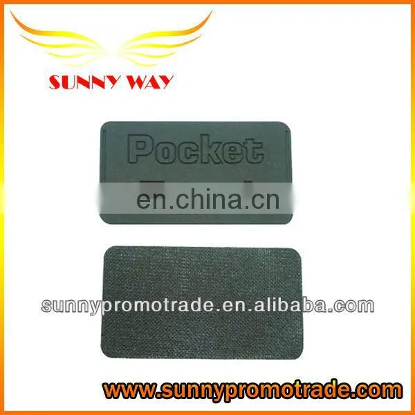 new custom design of jeans soft pvc trademark