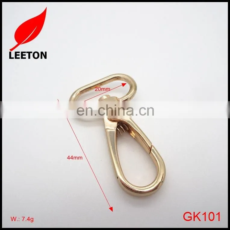 20mm light gold swivel snap hook for lanyards