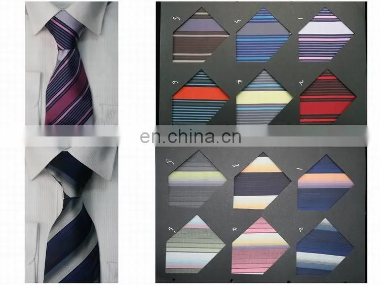 polyester jacquard woven fabric stripe neckties