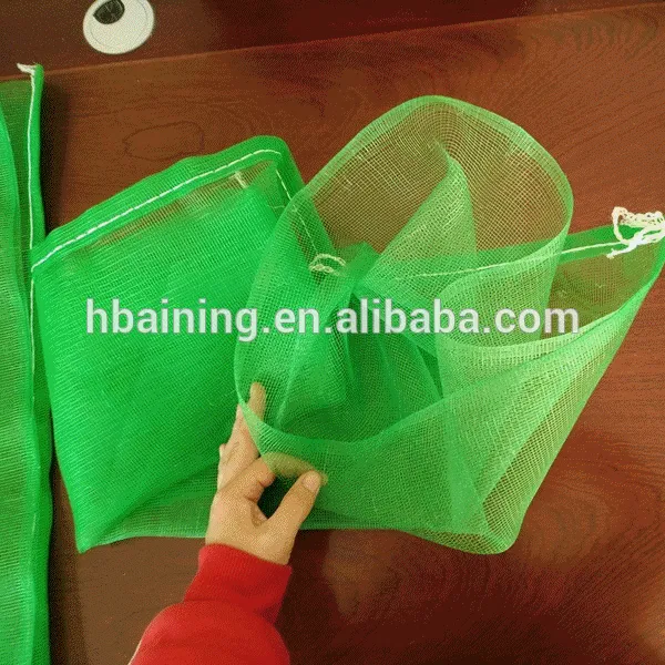 100% PE Raschel Net Mesh Bags for Onions Potatoes