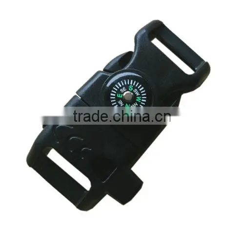 1/10/20pc Buckle Whistle Compass Flint Fire Starter Scaper for Paracord Bracelet