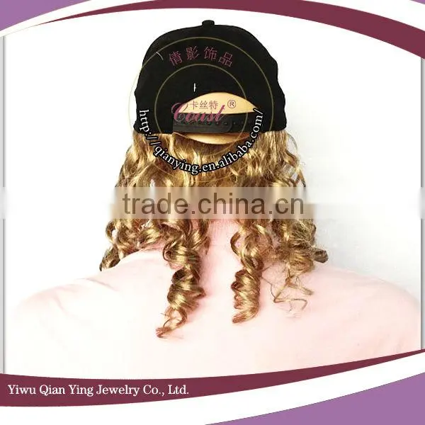mens black baseball cap wigs caps men wig