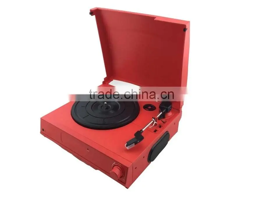 Back To Vinyl!!! 3 Speed Record Player with Built-in Speaker