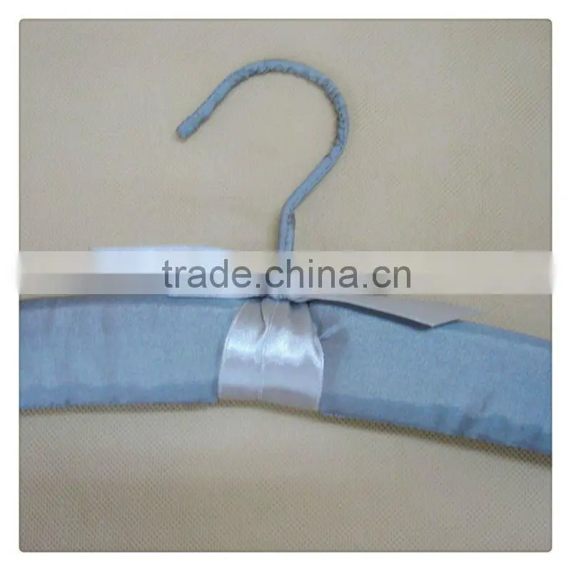 AL-307 grey satin padded underwear hanger