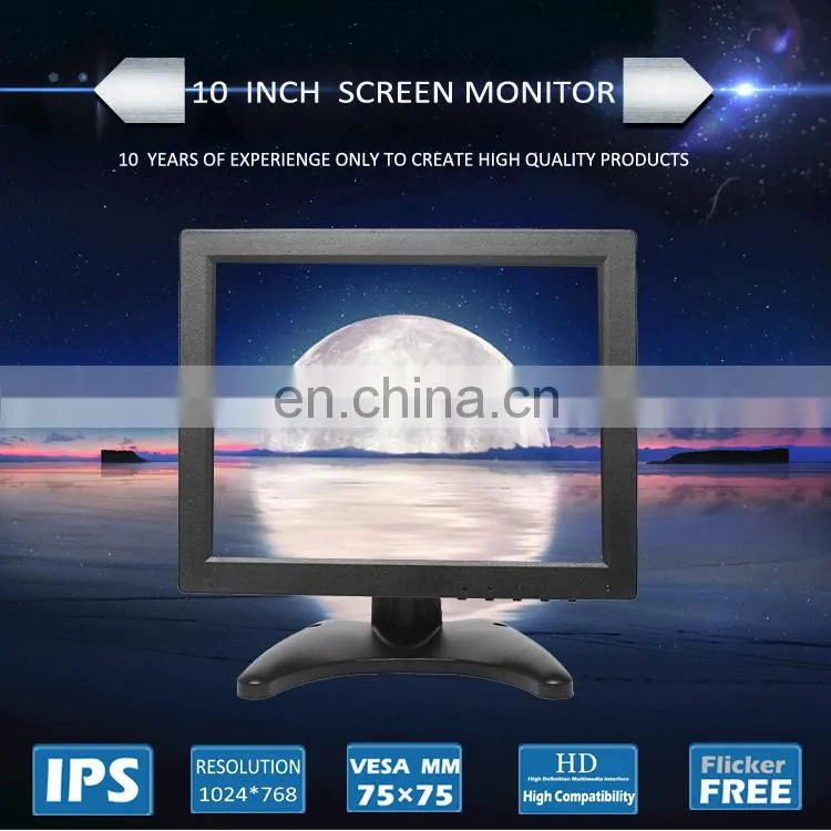 10 inch Open frame Touchscreen display TFT LCD kiosk Touch monitor computer
