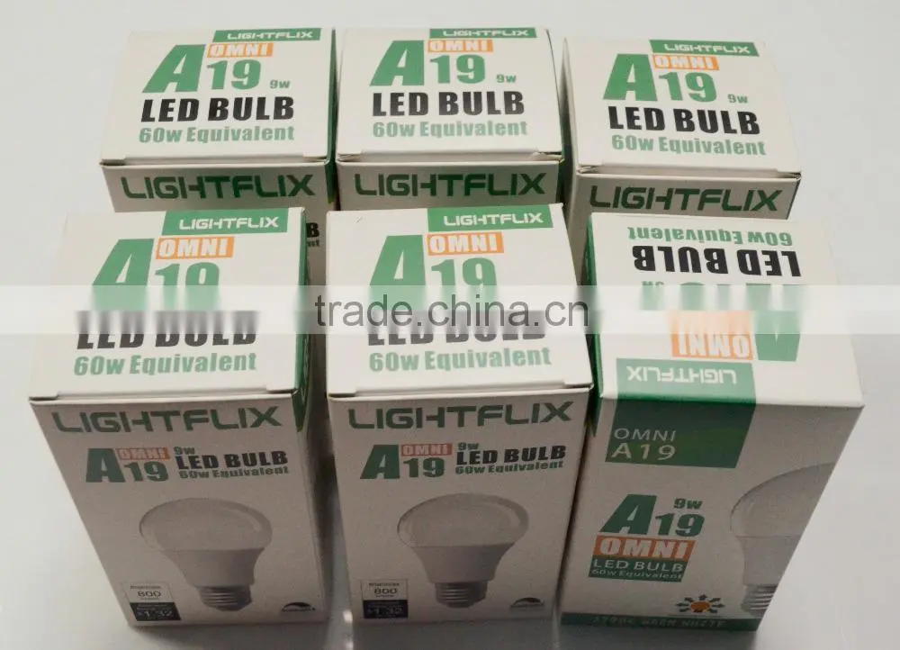 60W incandescent replacement 800lm Household Omni A19 LED