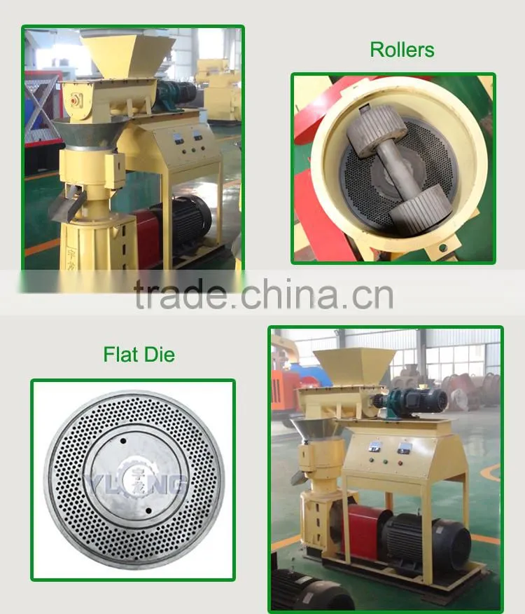 100-300 kg/h Small Wood Pellet Manufacturing Equipment Flat Die Pellet Mill ,Hot Sale Flat Die Pellet Machine