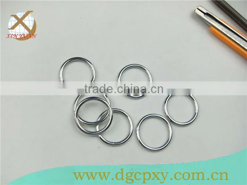 silver O ring buckles for bags