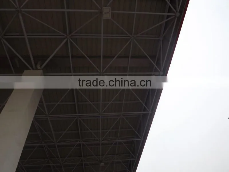 Free design prefab space frame structure gas station