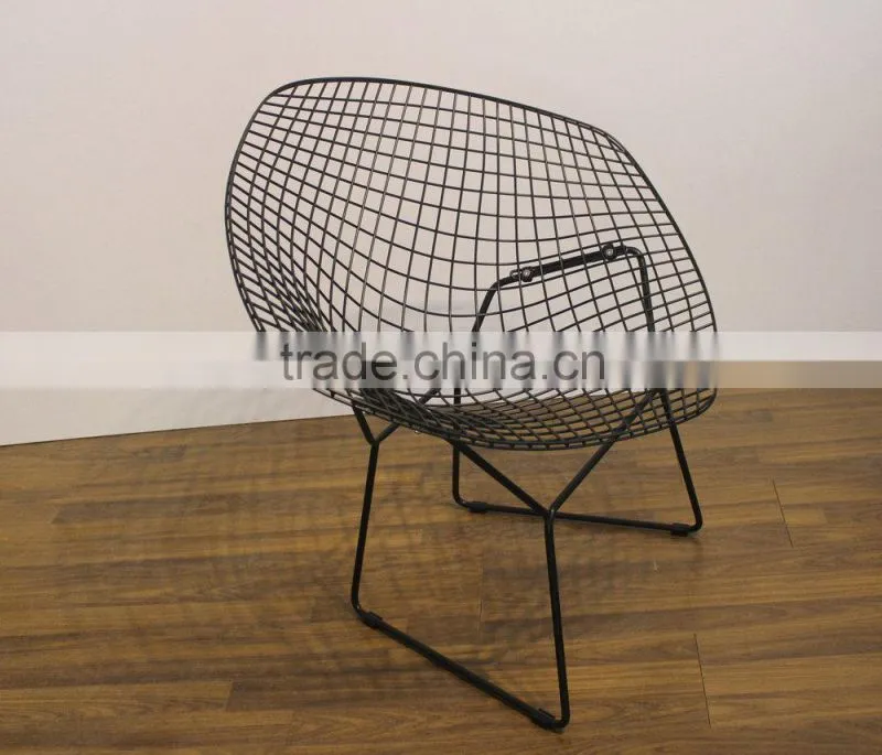 Chromed plated frame living room furniture bertoia chair
