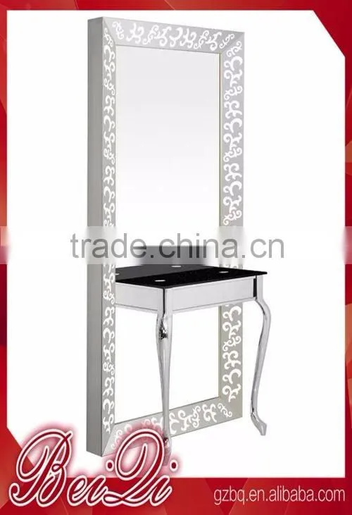 Beiqi Luxury Makeup Mirror Frame Mirror Station Used Barber Shop Salon Furniture
