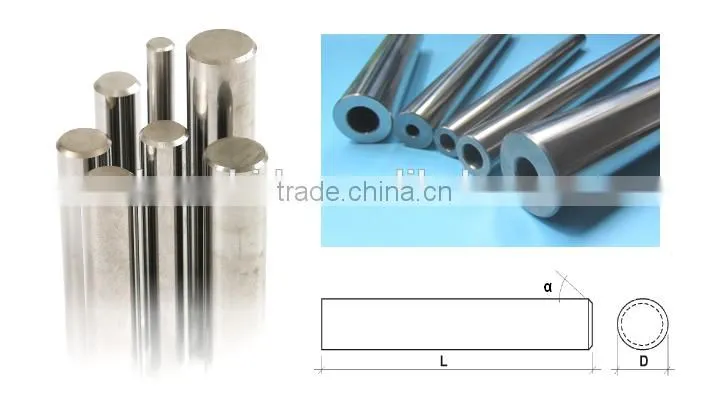 Ground carbide bar solid carbide rods with chamfer for milling cutters