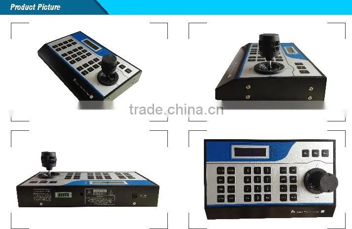Low Cost 3 axises joystick PTZ controller keyboard. Support Pelco-P/D protocol;1200bps;2400bps,4800bp