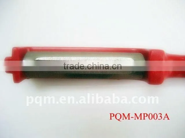 Eco-friendly red plastic apple peeler 003A