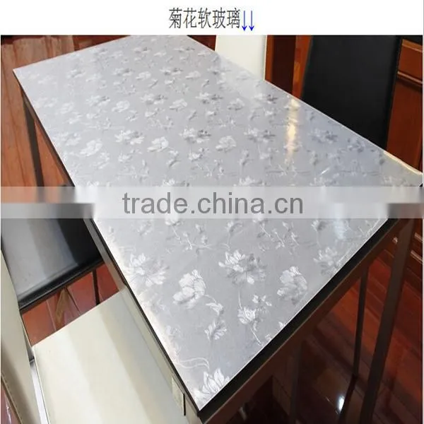 flower transparent soft pvc sheet