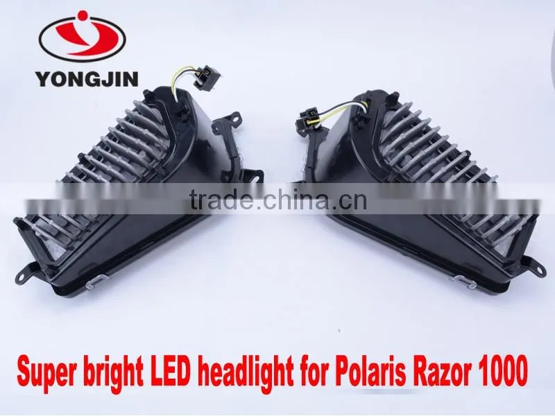 Best price LED Headlight for 2014 Polaries RZR XP 4 1000 EPS ATV UTV parts