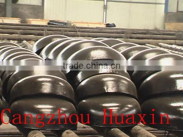 black steel pipe caps