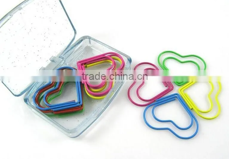 Professional Custom Heart Shaped Metal Paper Clip For Office