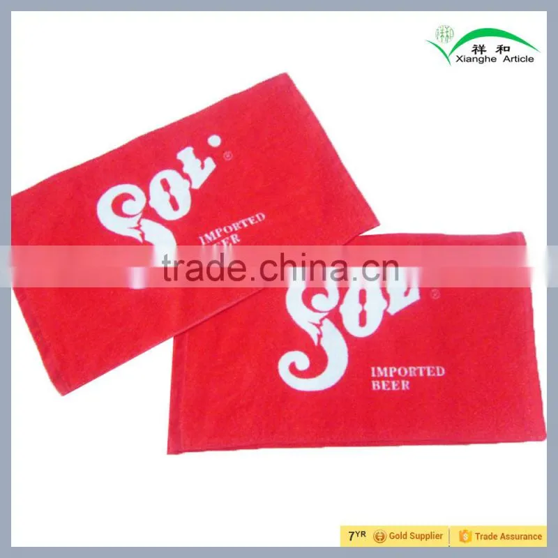 100% Cotton Yoga Towel with Velour Reactive Printed Logo