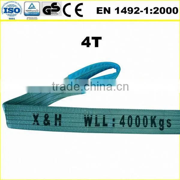 4T double flat polyester lift sling