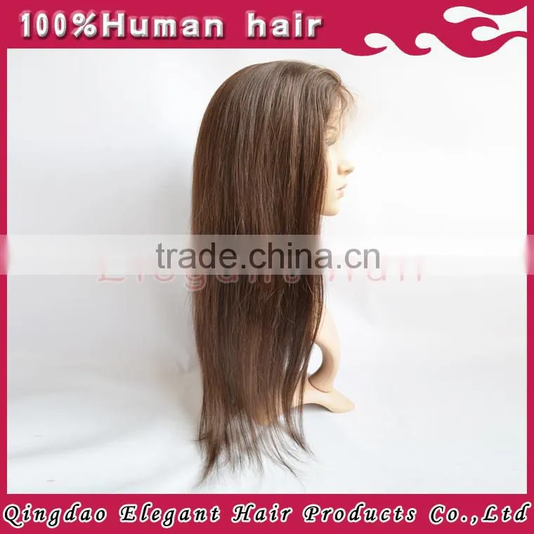 2015 New Products100% human hair brazilian hair glueless full lace human hair wig baby hair