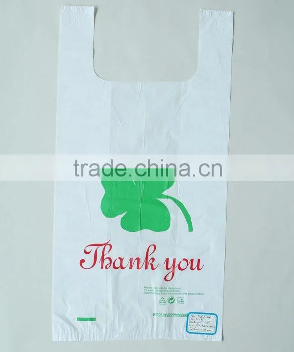 Cornstarch PE Plastic Vest Packing Bags