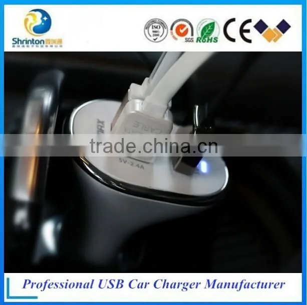 REMAX USB 3 Port Smart IC Car Charger for Samsung Galaxy S5 Note 4