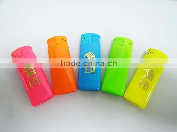 Chic small size wind-resistant torch flame cigarett lighter electr custom logo lighter