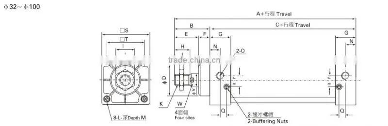 SC SU Series Air cylinder