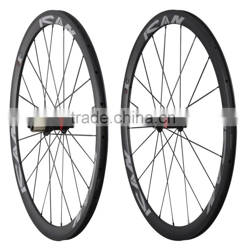 2015 New 700c carbon cycling clincher wheelset,carbon fiber wheels SP-38C